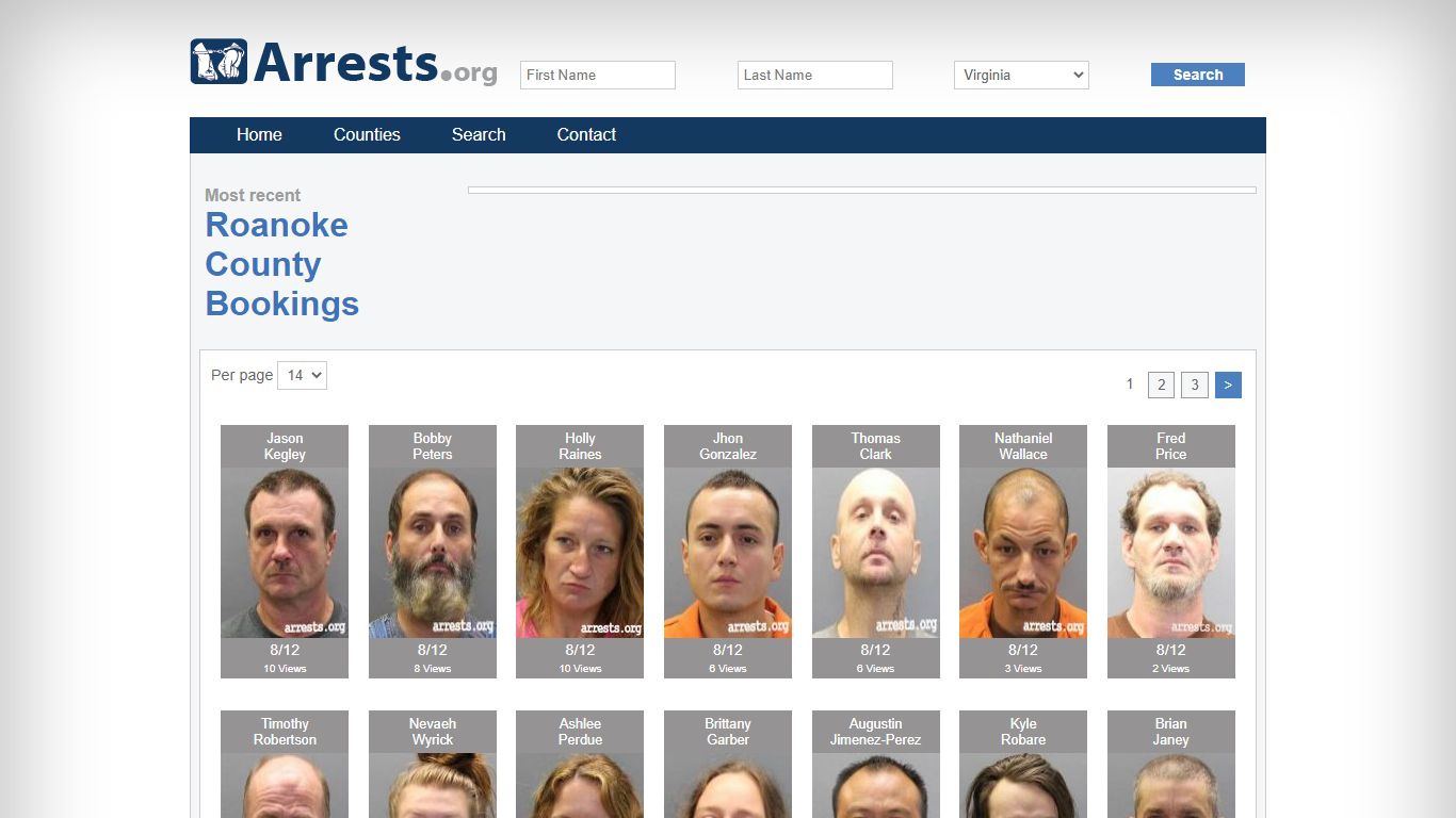 Roanoke County Arrests and Inmate Search